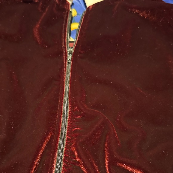 Velvet/velour Burgundy Dress by Eye Candy Sz.M - Picture 10 of 13